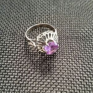 Beautiful 14K Gold and pink tourmaline ring, size